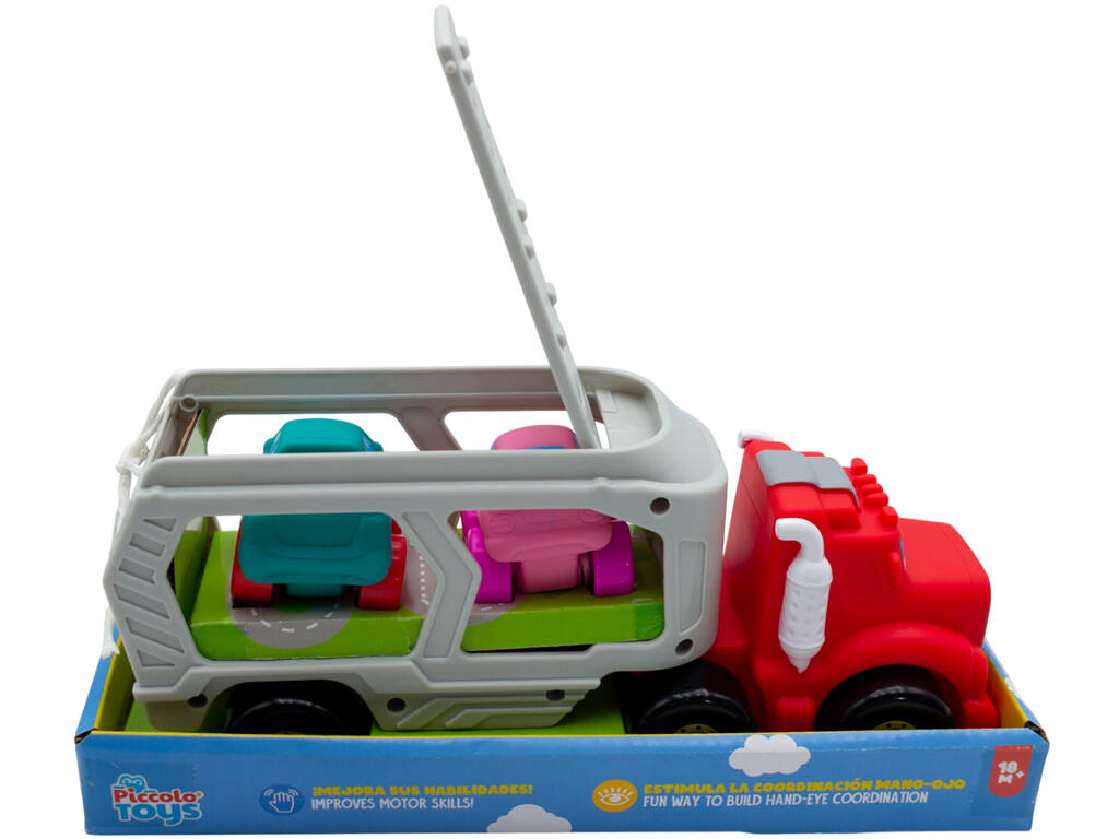 Camion porte-voitures de 25 cm avec 2 mini-voitures