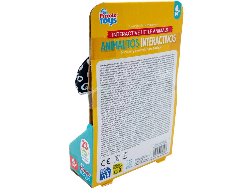 Animali interattivi Figura Cane blu da 14 cm con luci e suoni