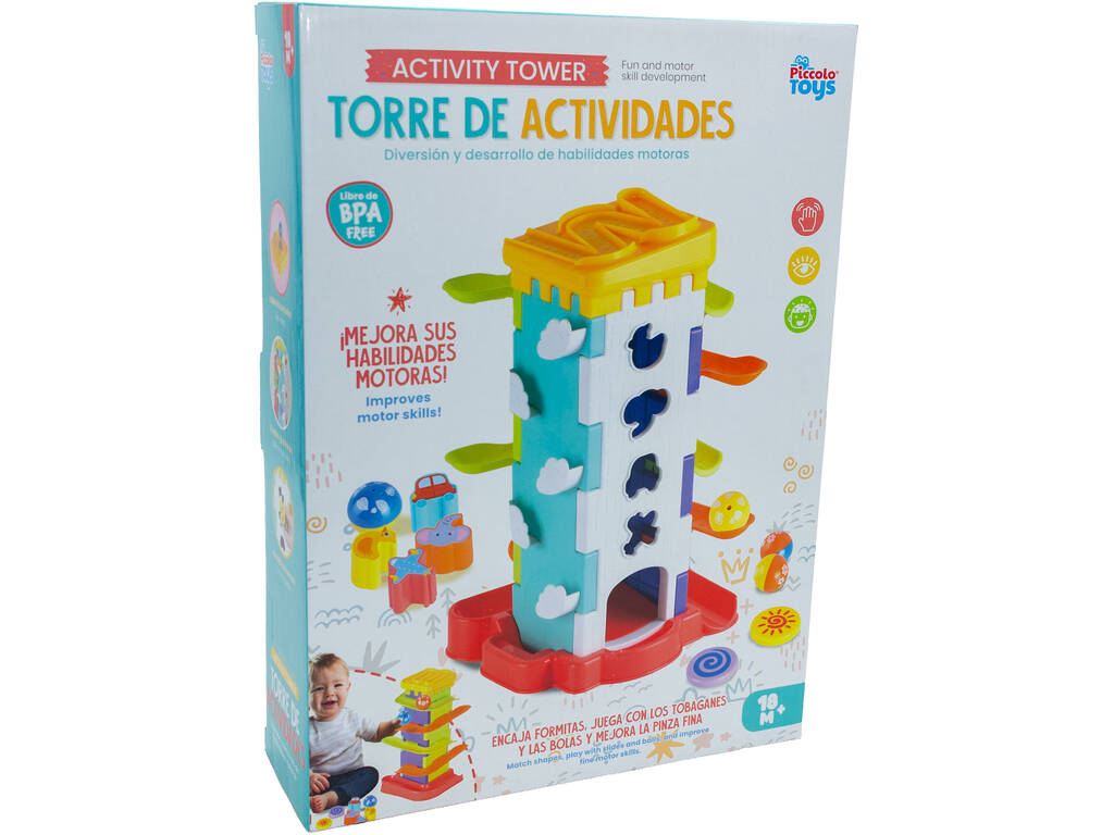 Torre de Atividades com Escorregas e Bolas