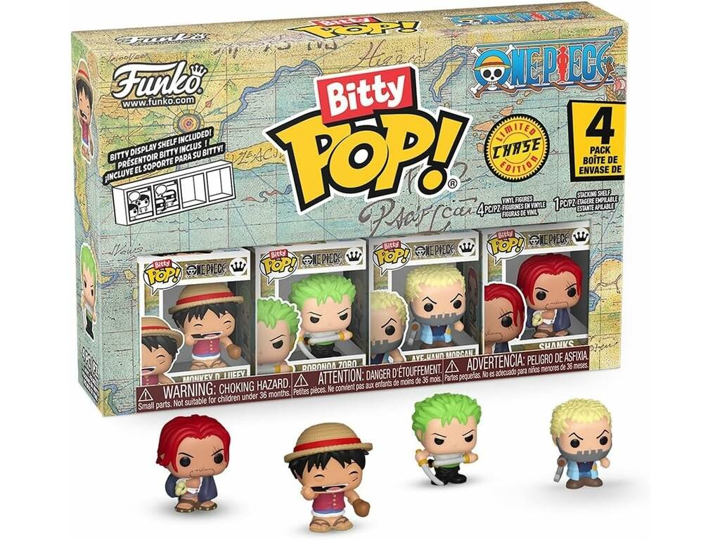 Funko Bitty Pop One Piece Pack 4 avec Luffy
