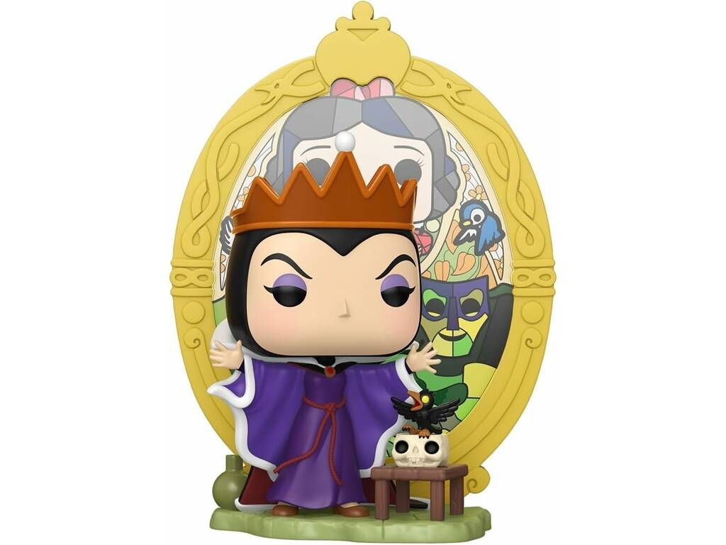 Funko Pop Deluxe Disney Blancanieves Figura Evil Queen con Vidriera