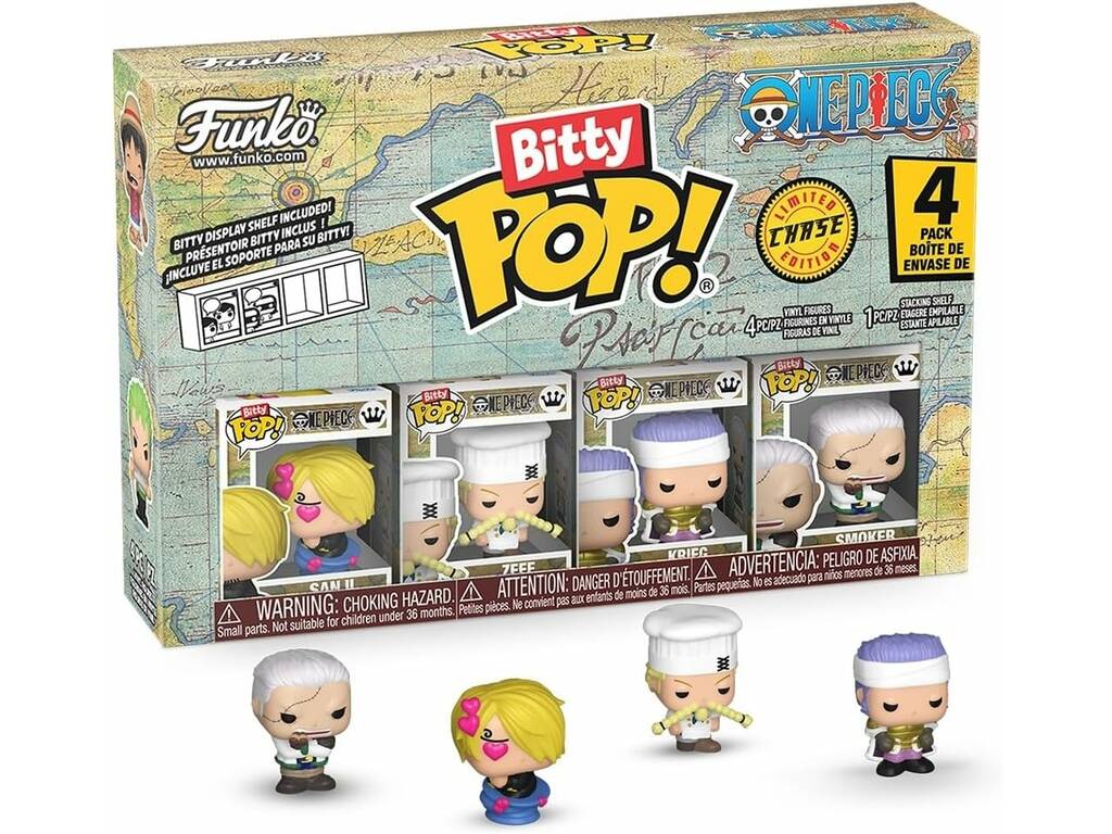 Funko Bitty Pop One Piece Pack 4 avec Sanji