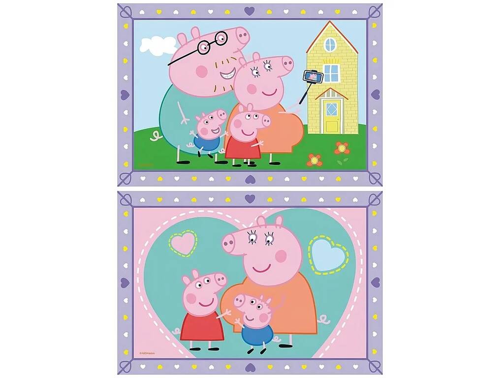 Créer Peppa Pig avec 2 images de la famille de Peppa
