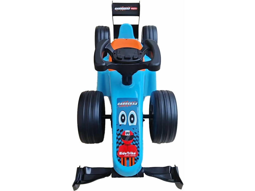 Trotteur pour enfant Voiture de course bleue avec sons