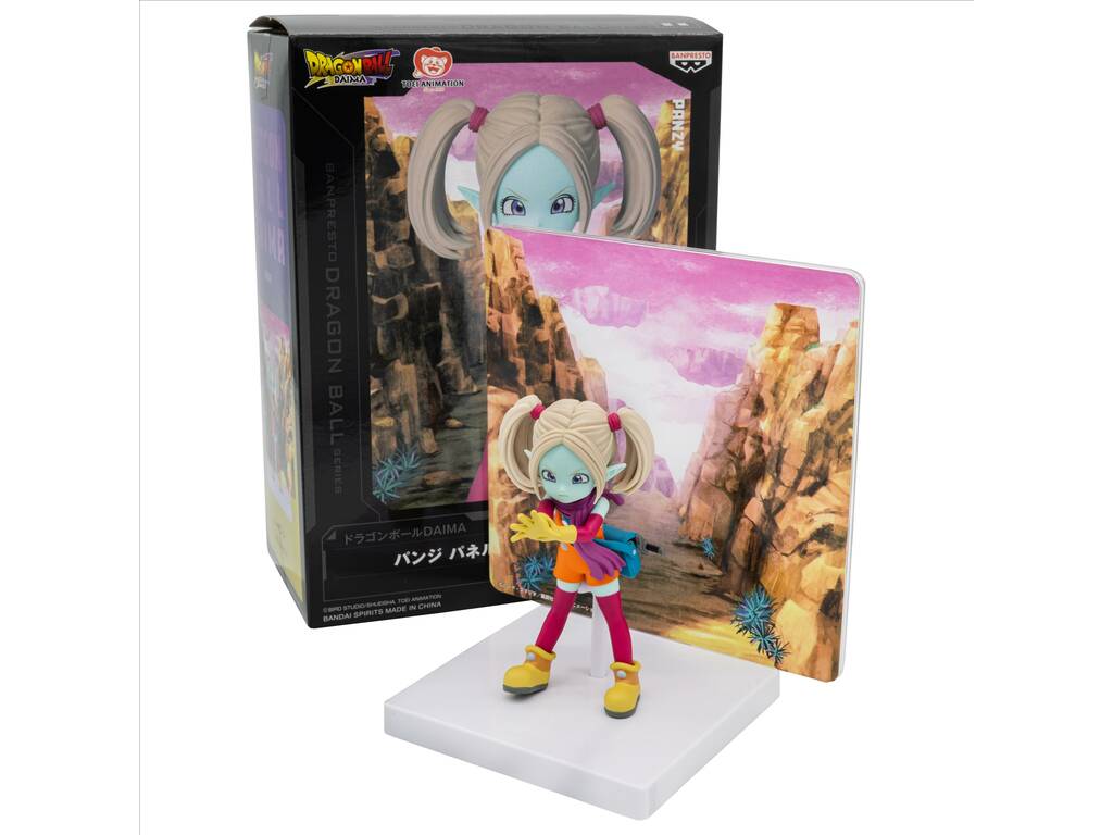 Dragon Ball Daima Figura Panzy con Panel de 14 cm