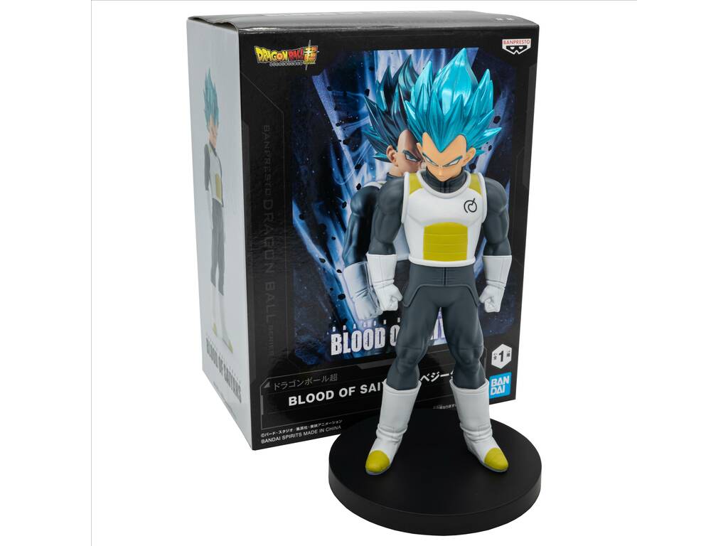 Dragon Ball Super Blood Of Saiyans Figura Vegeta Super Saiyan Blue de 19 cm