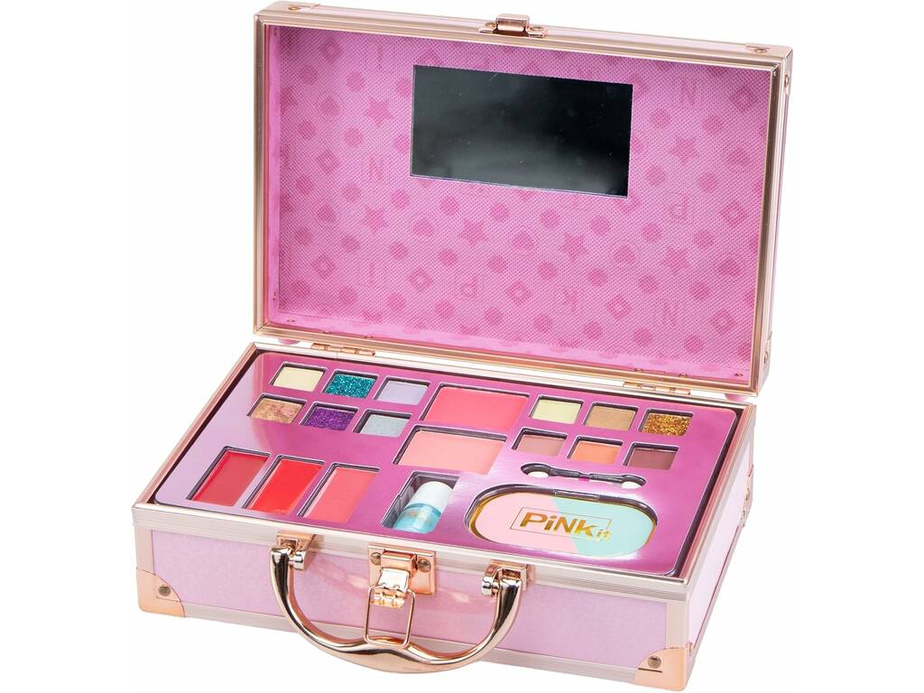 Pink It Trousse de maquillage de voyage avec miroir