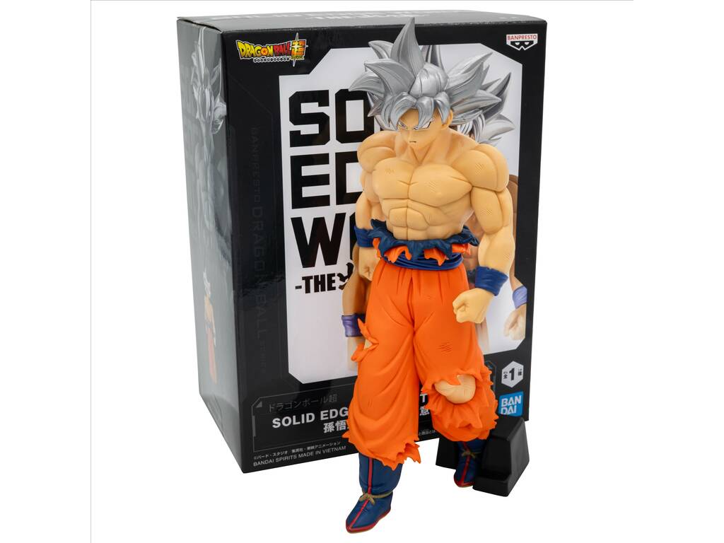 Dragon Ball Super Solid Edge Works Figura Son Goku Ultra Instinct de 20 cm