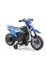 Moto a Batería Azul de 6V con Ruedines