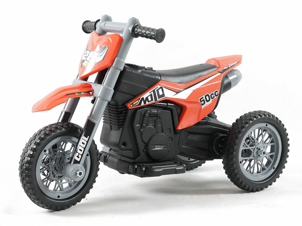 Moto a Batería Roja de 6V con 3 Ruedas