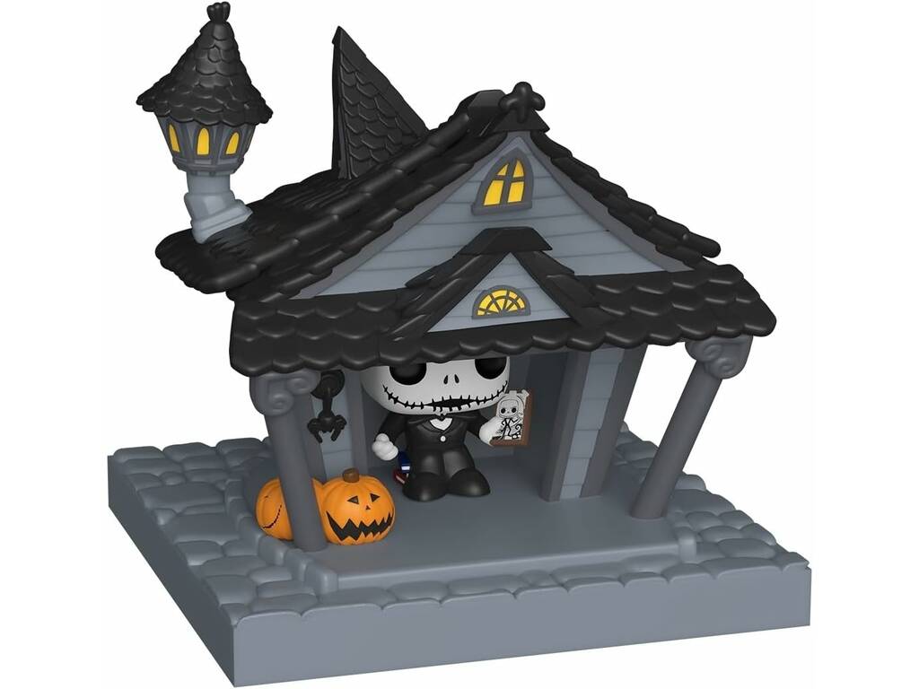 Funko Bitty Pop Towns Pesadilla Antes de Navidad figura Jack Skellington y Casa de Jack