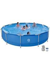 Piscina Desmontável Frame Round Pool de 420x84 cm com Depuradora Avenli 17800EU