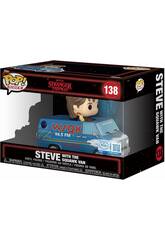 Funko Pop Rides Stranger Things Figura Steve con The Squawk Van