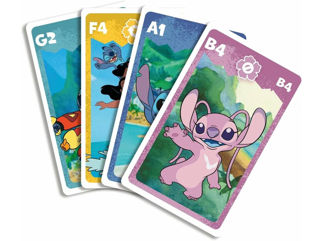 Disney Stitch Shuffle Deck pour enfants 4 en 1