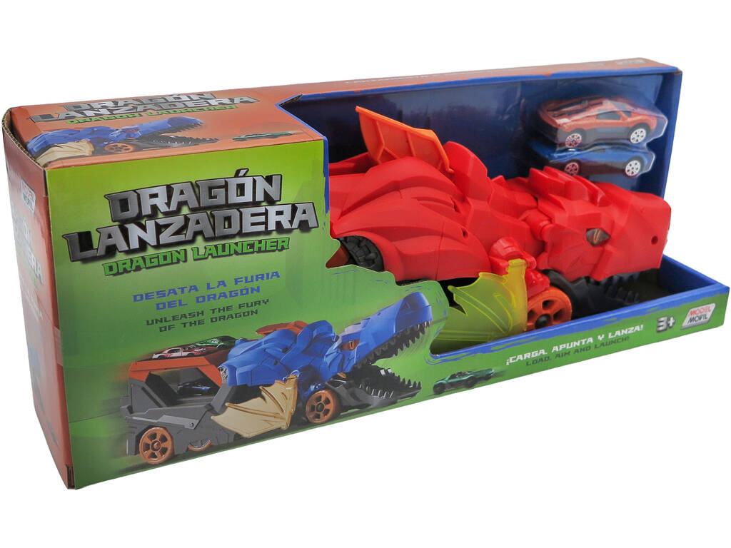 Dragon Shuttle Vehicle Rouge avec 2 voitures