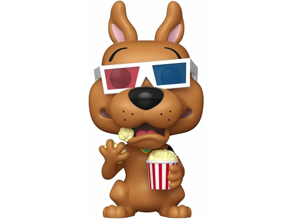 Funko Pop Animation Scooby Doo Figur Scooby Doo mit Brille und Popcorn