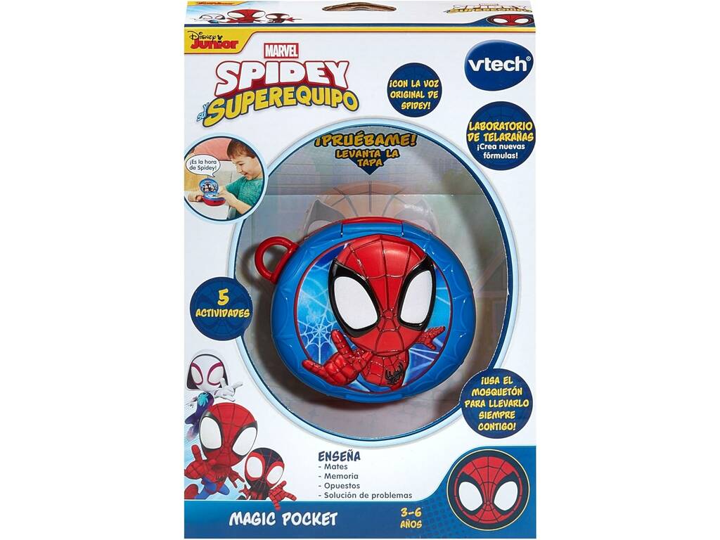 Marvel Spidey Dispositivo Magic Pocket com Jogos e Atividades