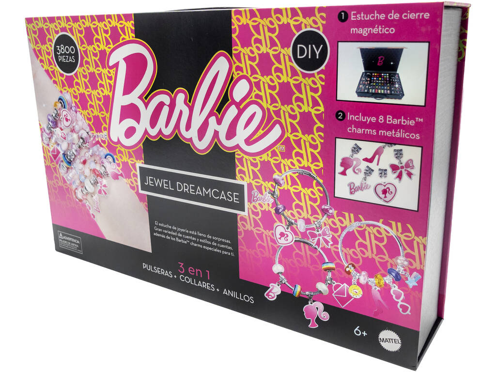 Trousse à bijoux Barbie DIY Jewel Dreamcase 3 en 1