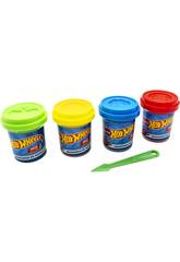 Hot Wheels Knete Modellier-Set 4er Pack Dosen