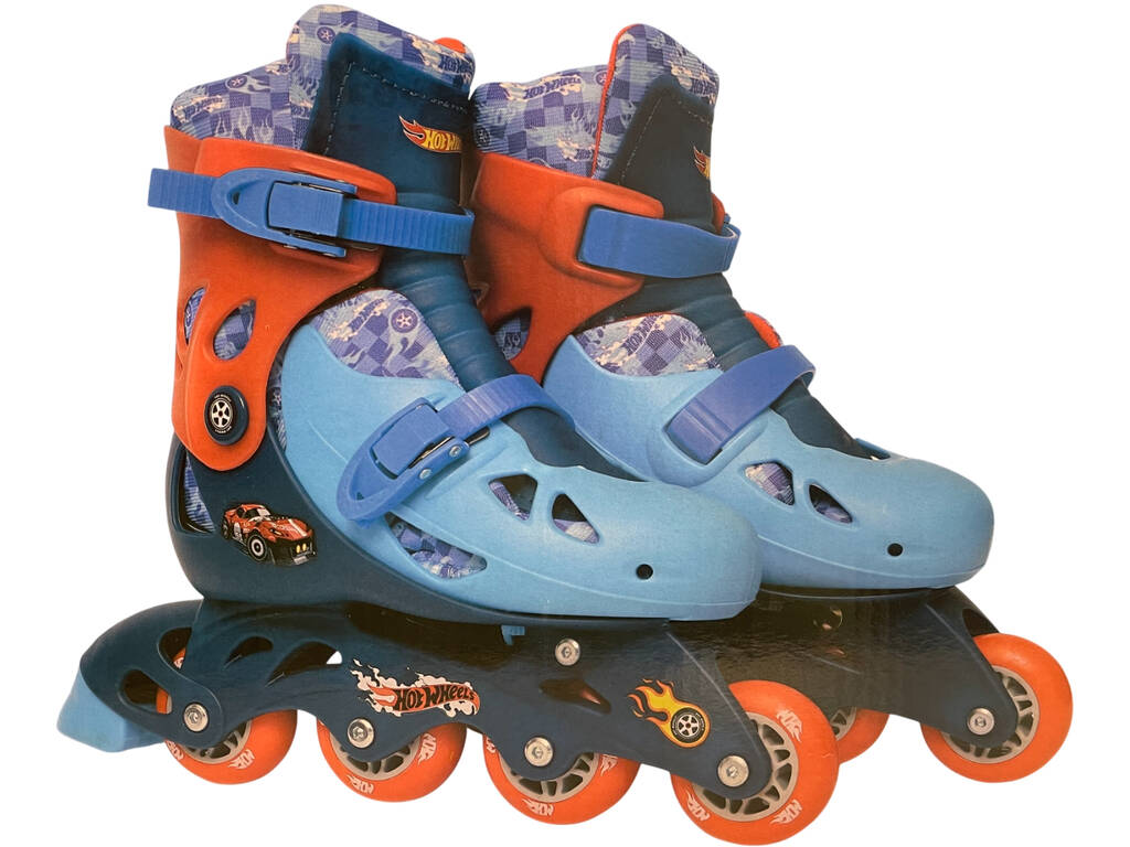 Roller Hot Wheels réglables, pointures 34-37, avec accessoires