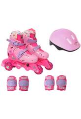 Barbie Patins Convertíveis e Ajustáveis Tamanho 30-33 com Acessórios