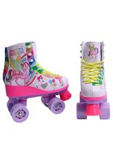 Barbie Patines de 4 Ruedas Shine Together Talla 34-35
