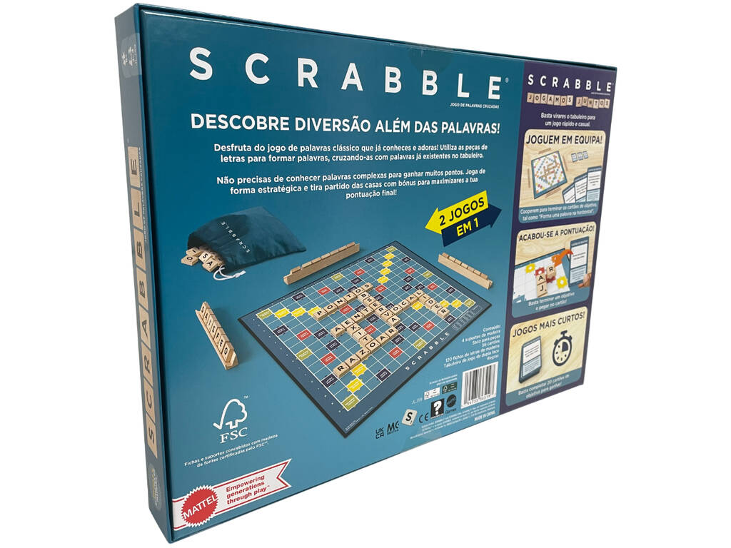 Scrabble Gioco 2 in 1 in portoghese