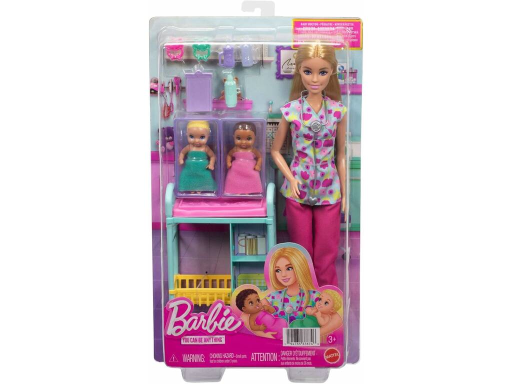 Barbie Kinderärztin mit 2 Babys und Zubehör