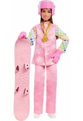 Barbie Tu peux être une poupée snowboardeuse avec accessoires