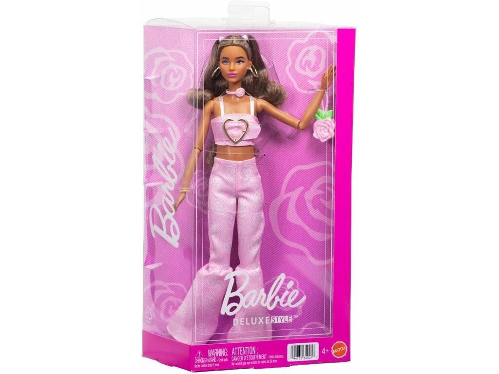 Barbie Deluxe Style Muñeca con Conjunto Vaquero Rosa
