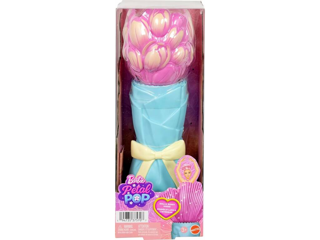 Barbie Petal Pop Bambola Rosa con Cucciolo e Accessori