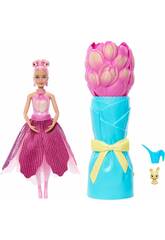 Barbie Petal Pop Muñeca Rosa con Mascota y Accesorios