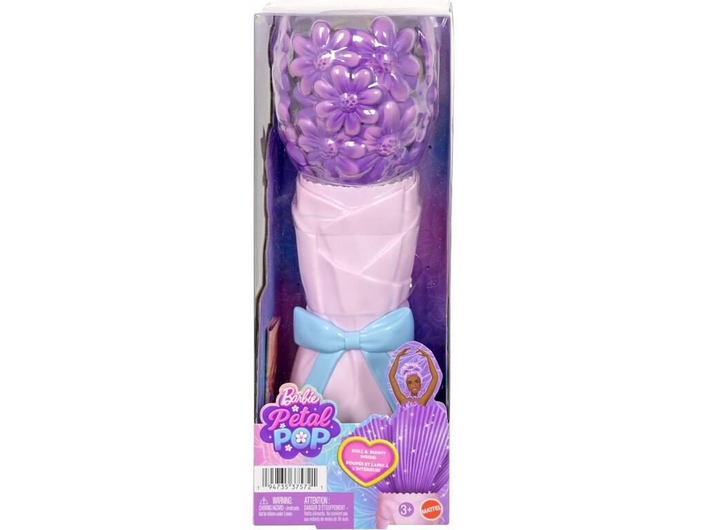 Barbie Petal Pop Bambola Lila con cucciolo e accessori