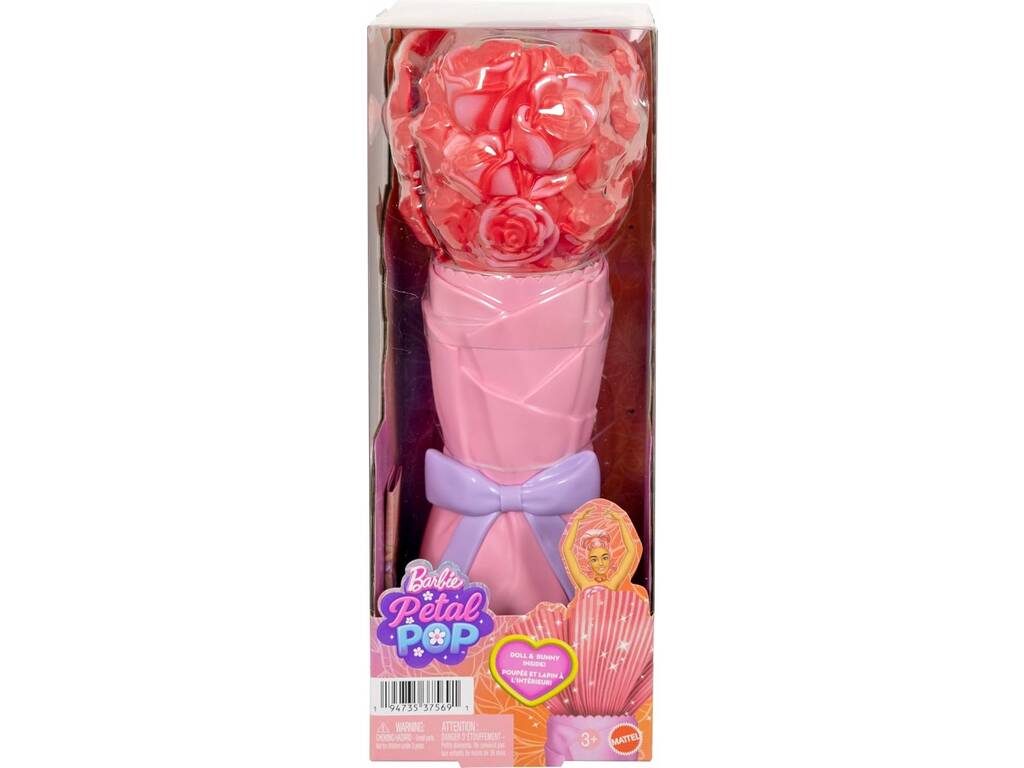 Barbie Petal Pop Bambola Fucsia con Cucciolo e Accessori