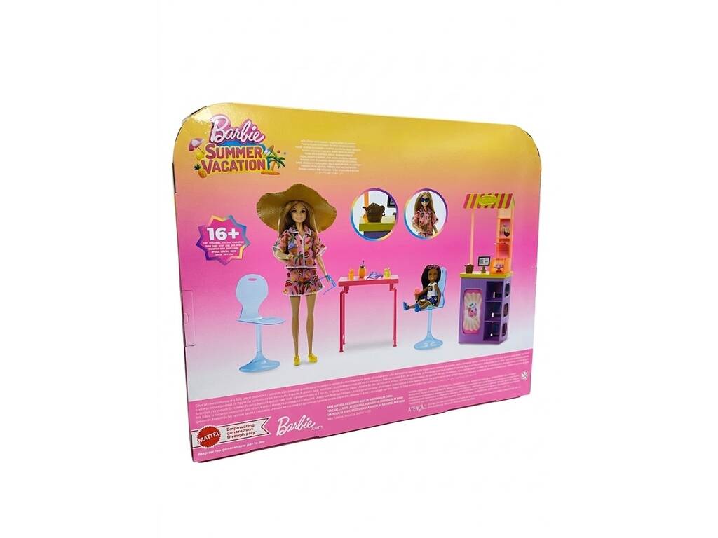 Barbie Summer Vacation Pack Boneca Barbie e Chelsea com Gelataria