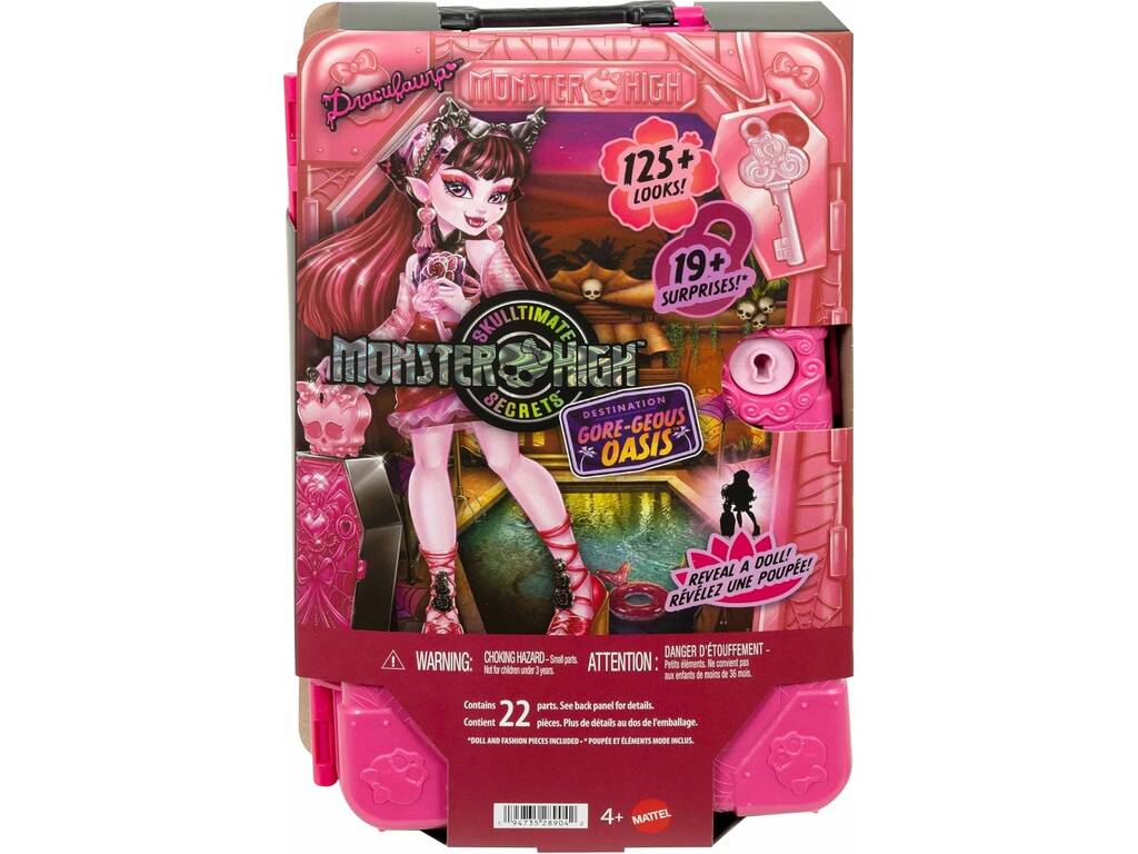 Monster High Skulltimate Secrets Destination Gore-Geous Oasis Poupée Draculaura