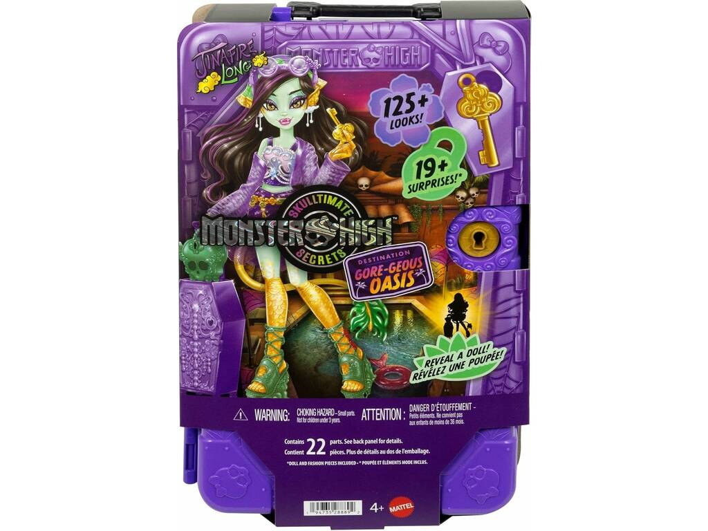 Monster High Skulltimate Secrets Destination Gore-Geous Oasis Poupée Jinafire Long