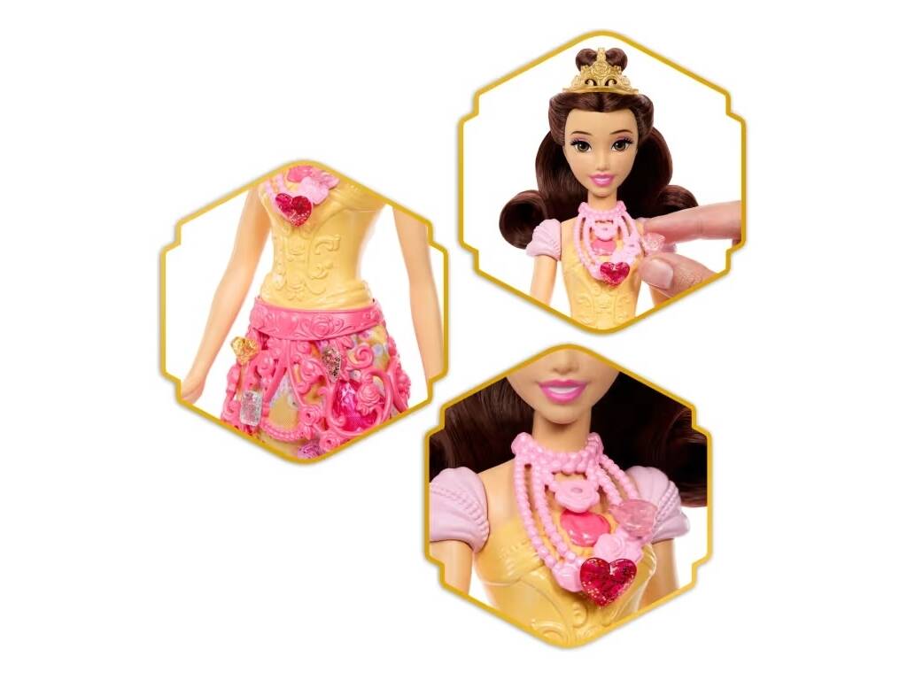 Princesse Disney Jewel Reveal Belle poupée avec accessoires