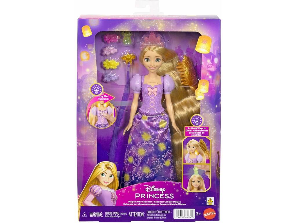 Disney Princess Boneca Rapunzel com Melena Mágica