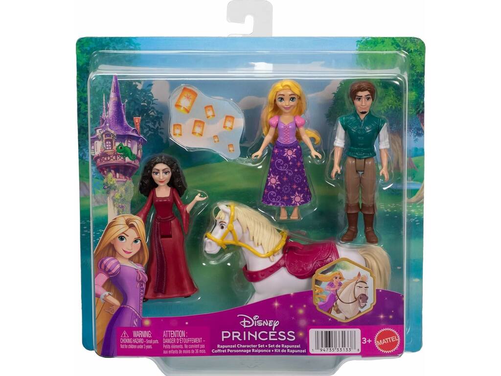 Princesses Disney Pack Ensemble de personnages de Raiponce