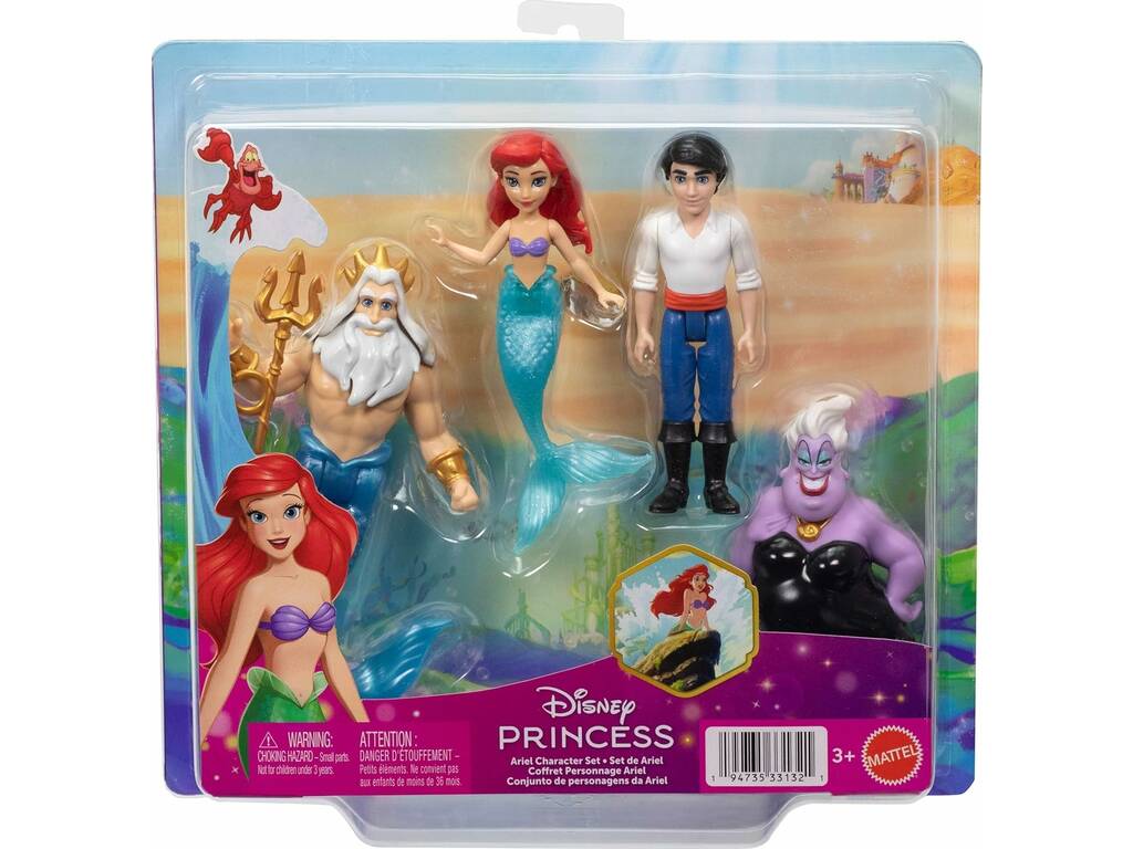 Princesses Disney Pack Ensemble de personnages Ariel
