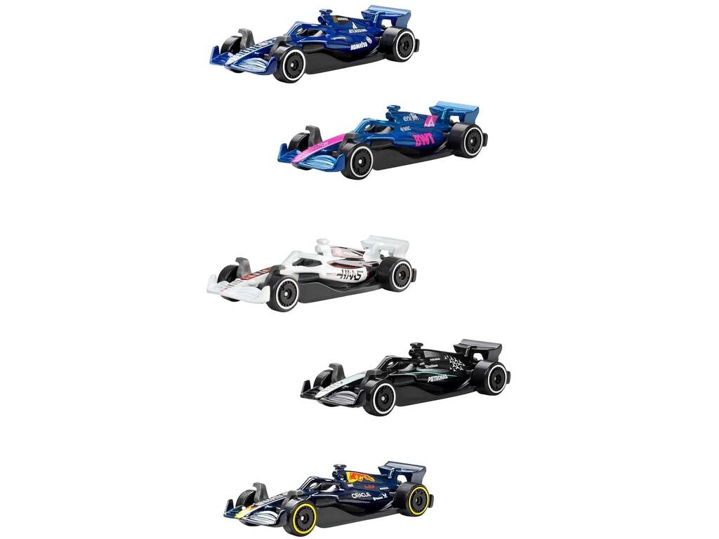 Hot Wheels Formula 1 Pack de 5 Vehículos del 2025