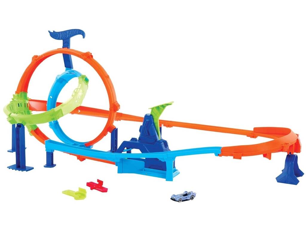 Hot Wheels Stunt Tracks Ciclone de Lançamento Rápido