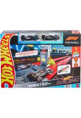 Hot Wheels Formula 1 Rennstrecke Startlinie mit 2 Autos