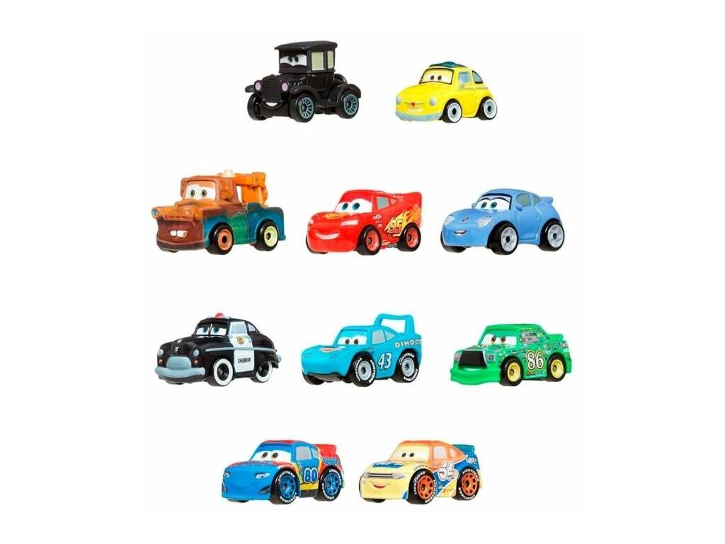 Cars Mini Racers Pack de 10 voitures
