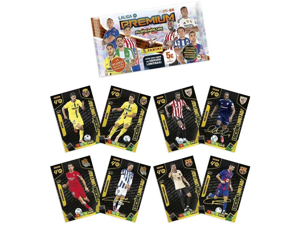 Adrenalyn XL La Ligue 2025-26 Sur Premium avec 10 cartes