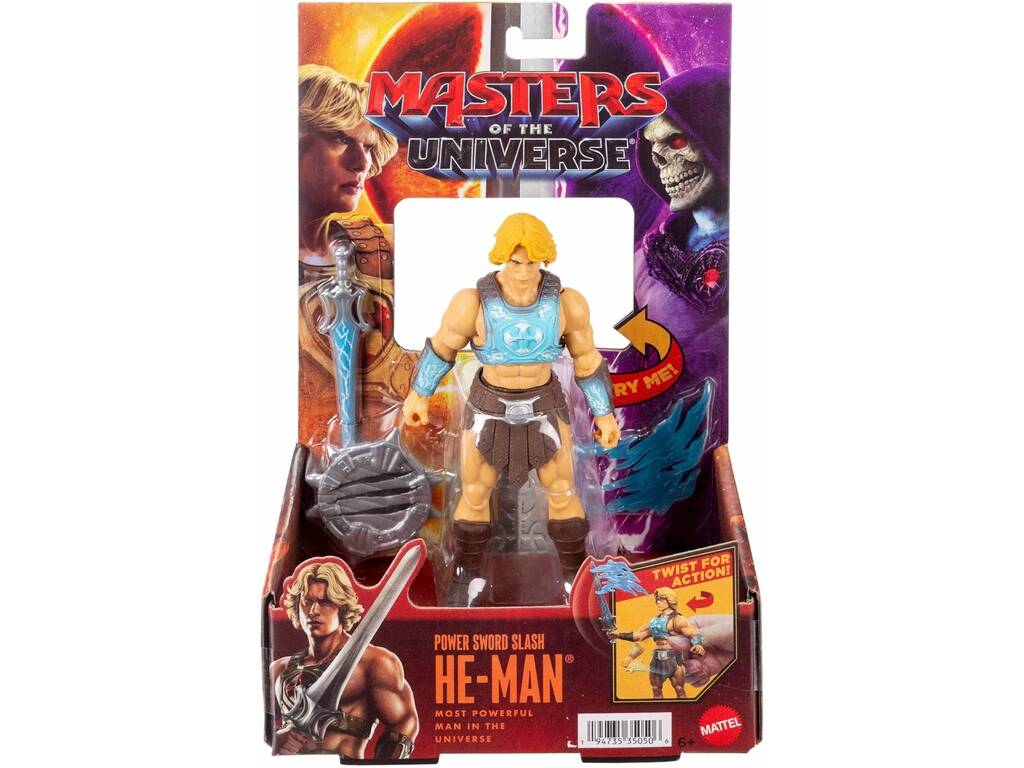 Masters Of The Universe Figura He-Man Tajos con la Espada del Poder de 15 cm