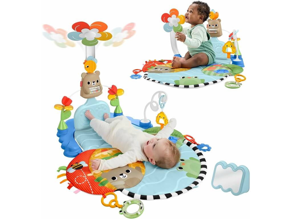 Fisher Price Ginásio de Atividades 3 em 1 Patadinhas e Baloiço
