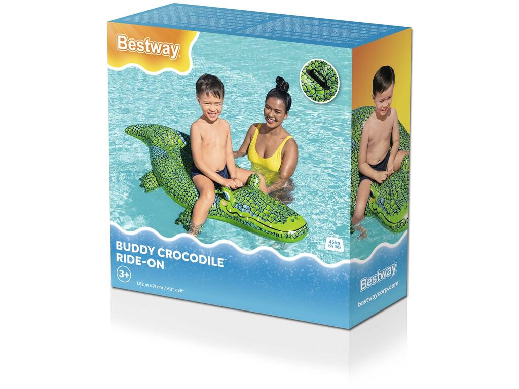 Crocodile gonflable 152 x 71 cm Bestway 41477