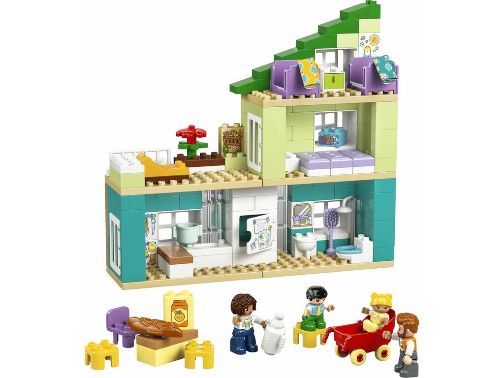 Lego Duplo Casa Familiar Moderna 3 em 1 com Figuras